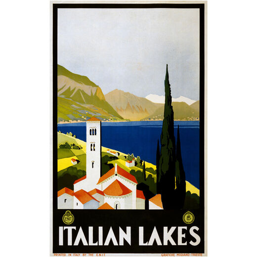 Italian lakes print